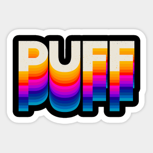 4 Letter Words - Puff Sticker